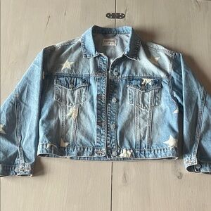 Vigoss Light Blue Denim Jacket with White Stars